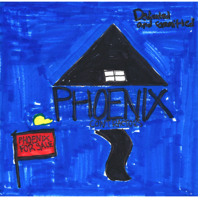 Student drawn ad for Phoenix Contractors, Inc.
