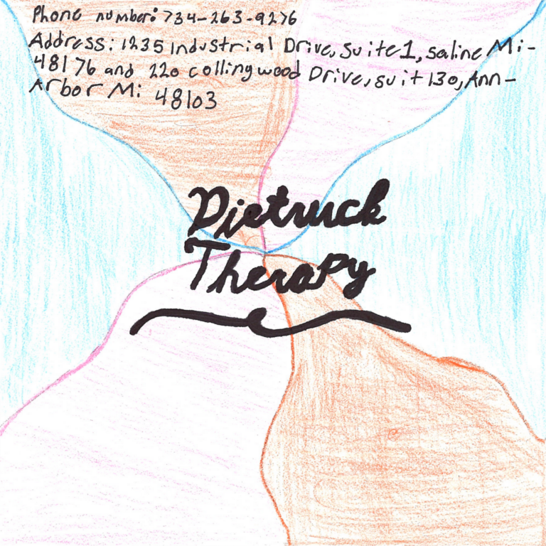 Student drawn ad for Peitruck Therapy Services