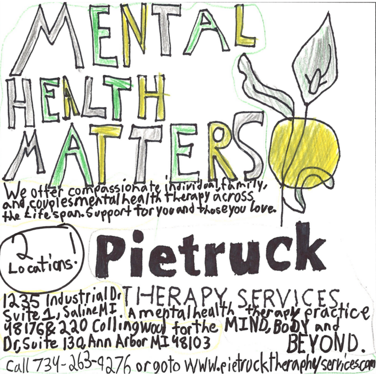 Student drawn ad for Peitruck Therapy Services