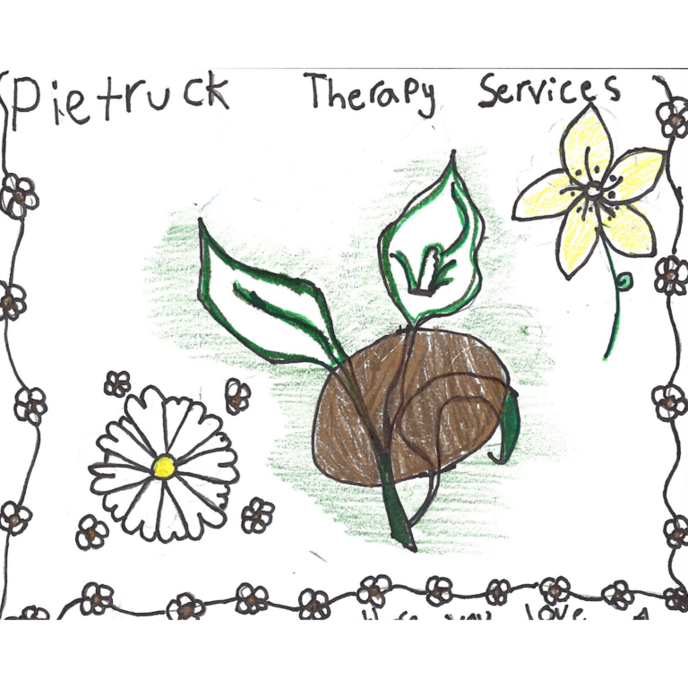 Student drawn ad for Peitruck Therapy Services