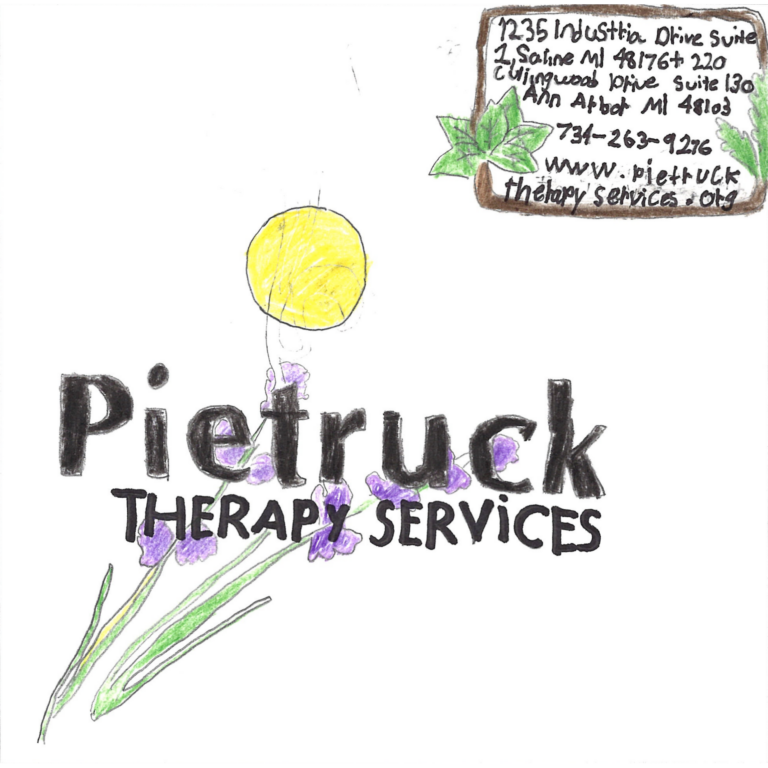 Student drawn ad for Peitruck Therapy Services