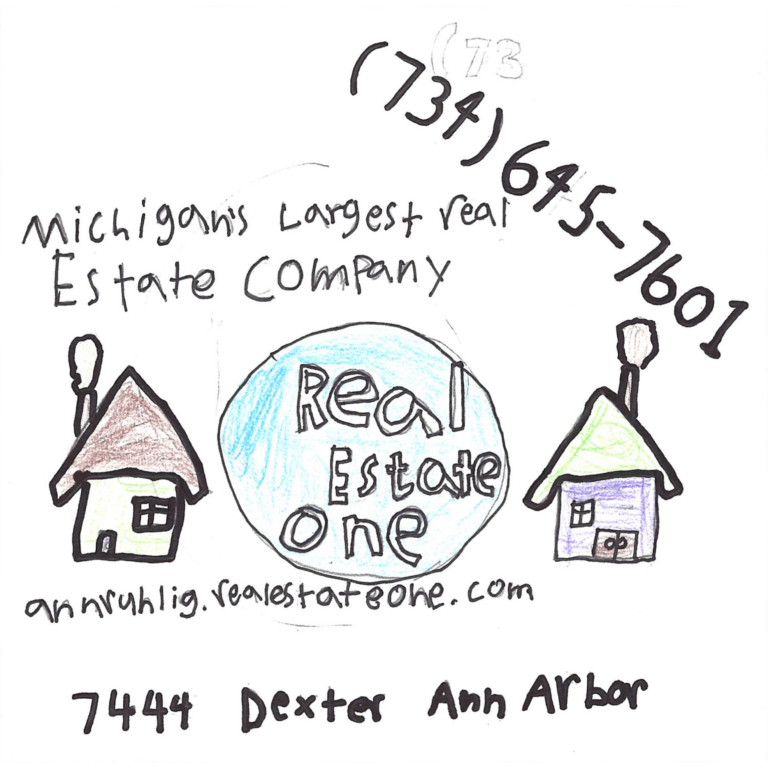 Student drawn ad for Real Estate One