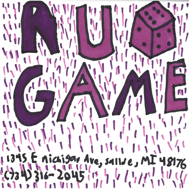 Student drawn ad for R U Game?
