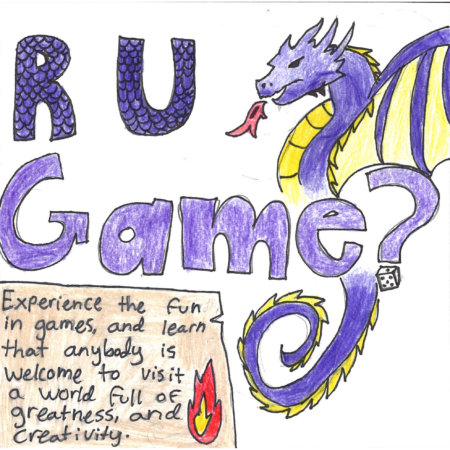 Student drawn ad for R U Game?