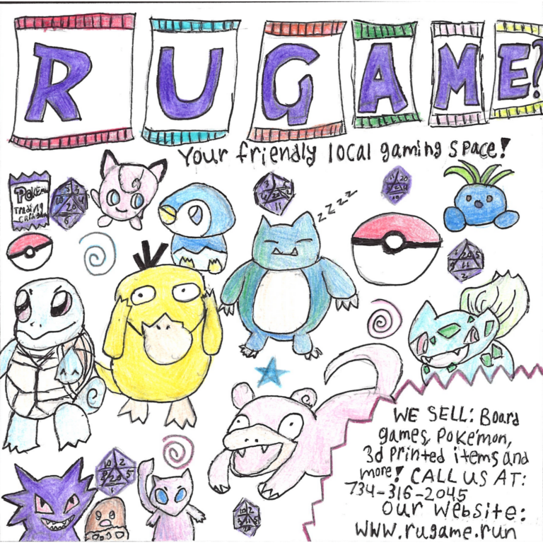 Student drawn ad for R U Game?