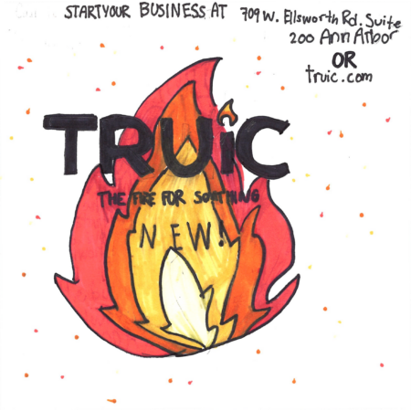 Student drawn ad for TRUiC