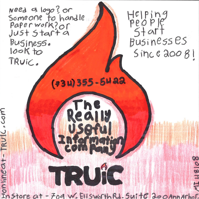 Student drawn ad for TRUiC