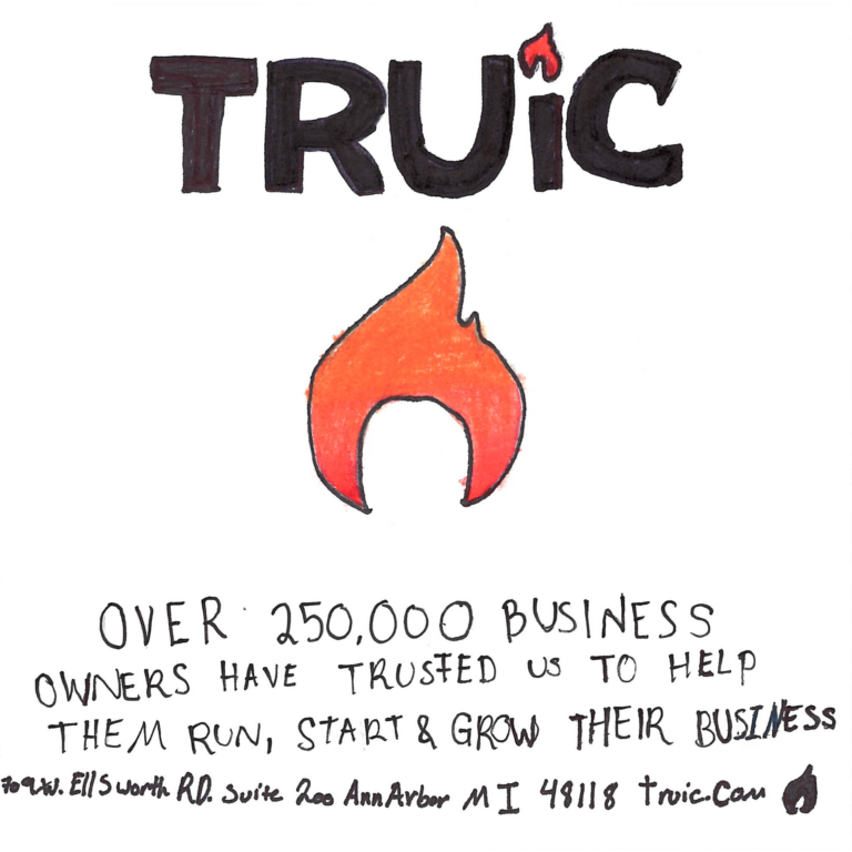 Student drawn ad for TRUiC