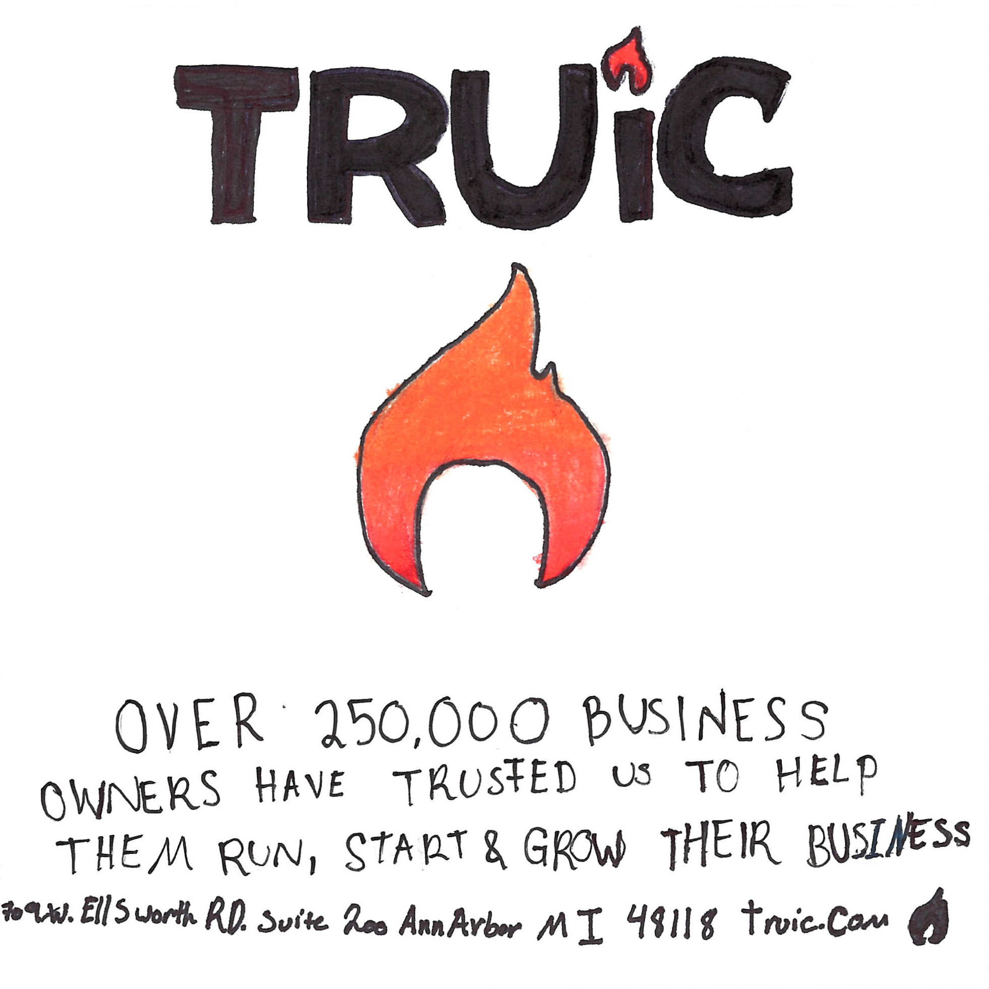 Student drawn ad for TRUiC