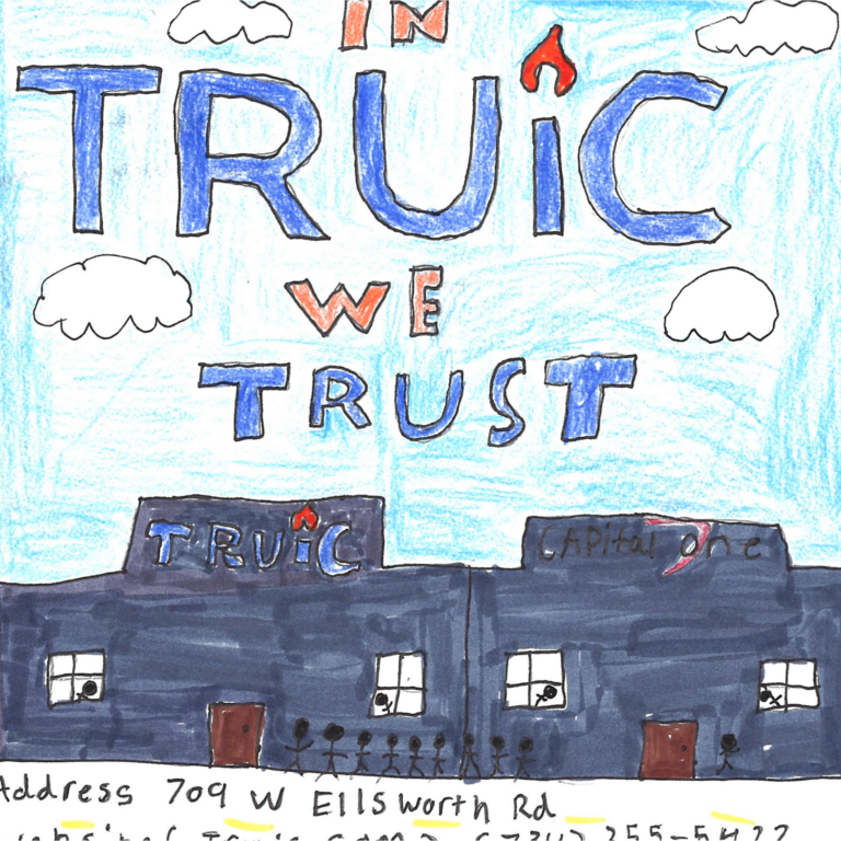 Student drawn ad for TRUiC