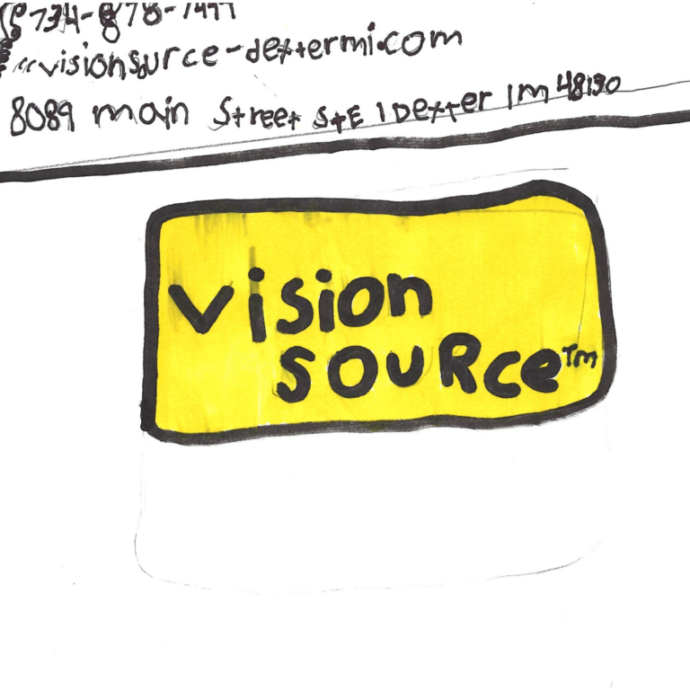 Student drawn ad for Main Street Optometry - Vision Source