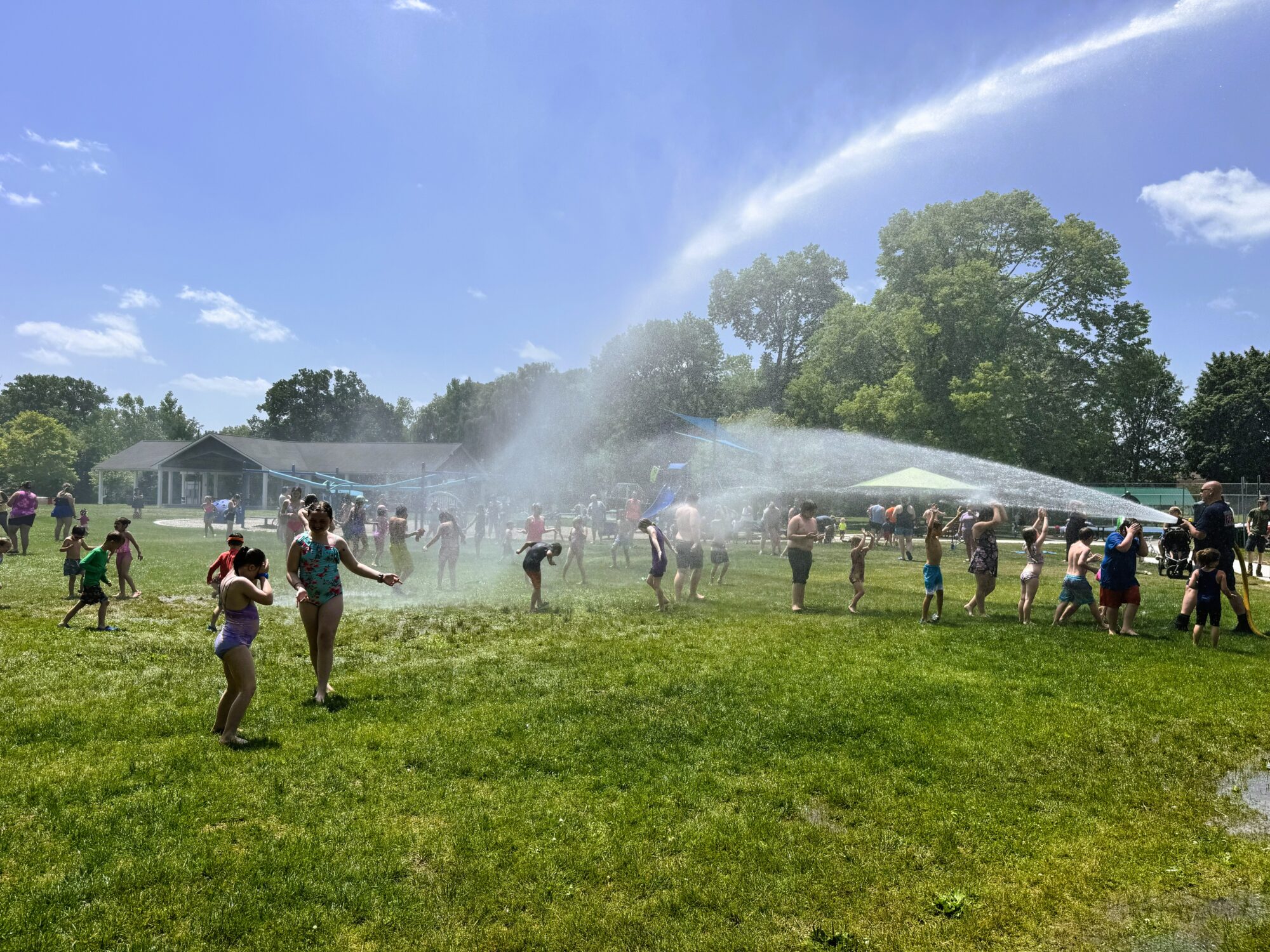 Milan Firefighters Help Kids Beat the Heat at Wilson Park